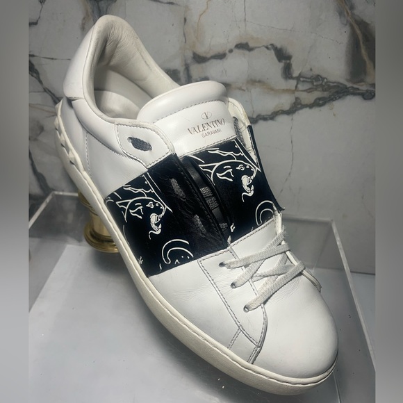 VALENTINO GARAVANI Mens rockstud low cut open laceless leather Snearkers - Picture 8 of 15